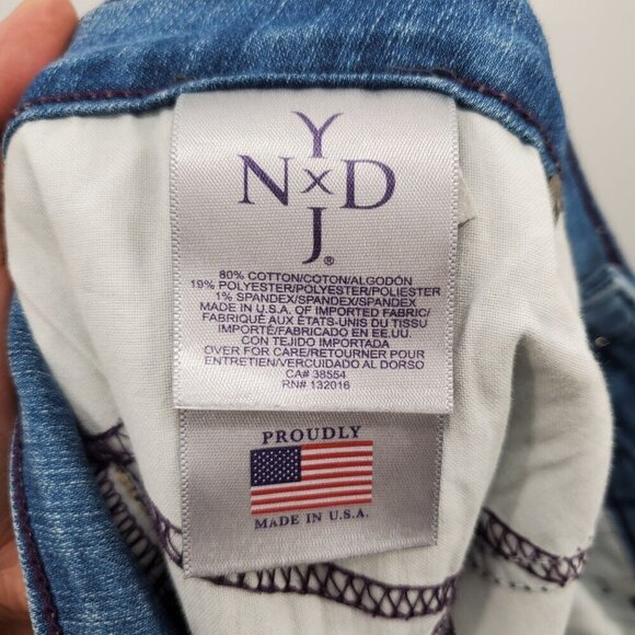 NYDJ Lyft Tuck Technology High Rise Jeans Denim Pants Women Size 16 Bootcut - Picture 7 of 13